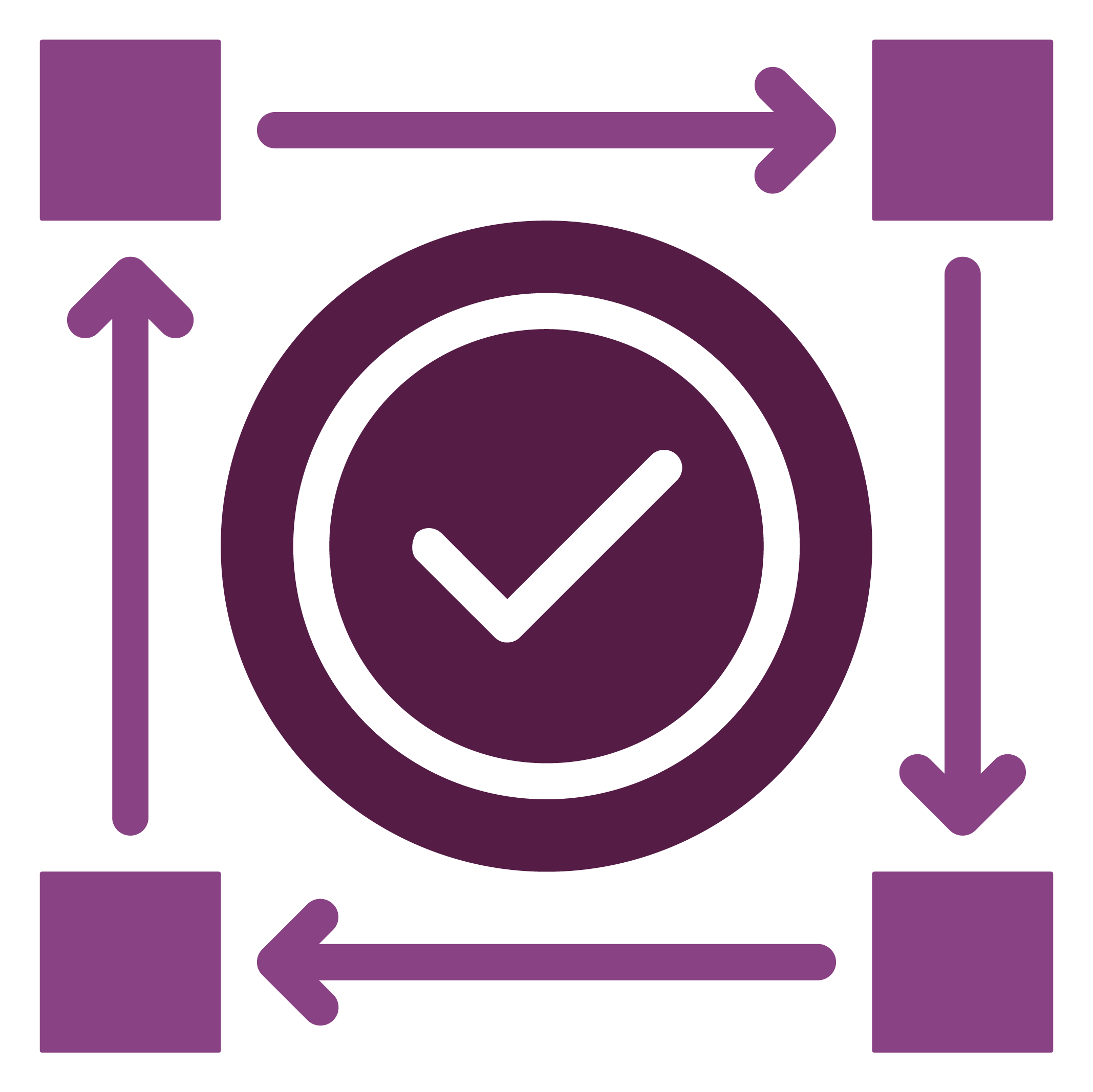 End-to-end validation icon