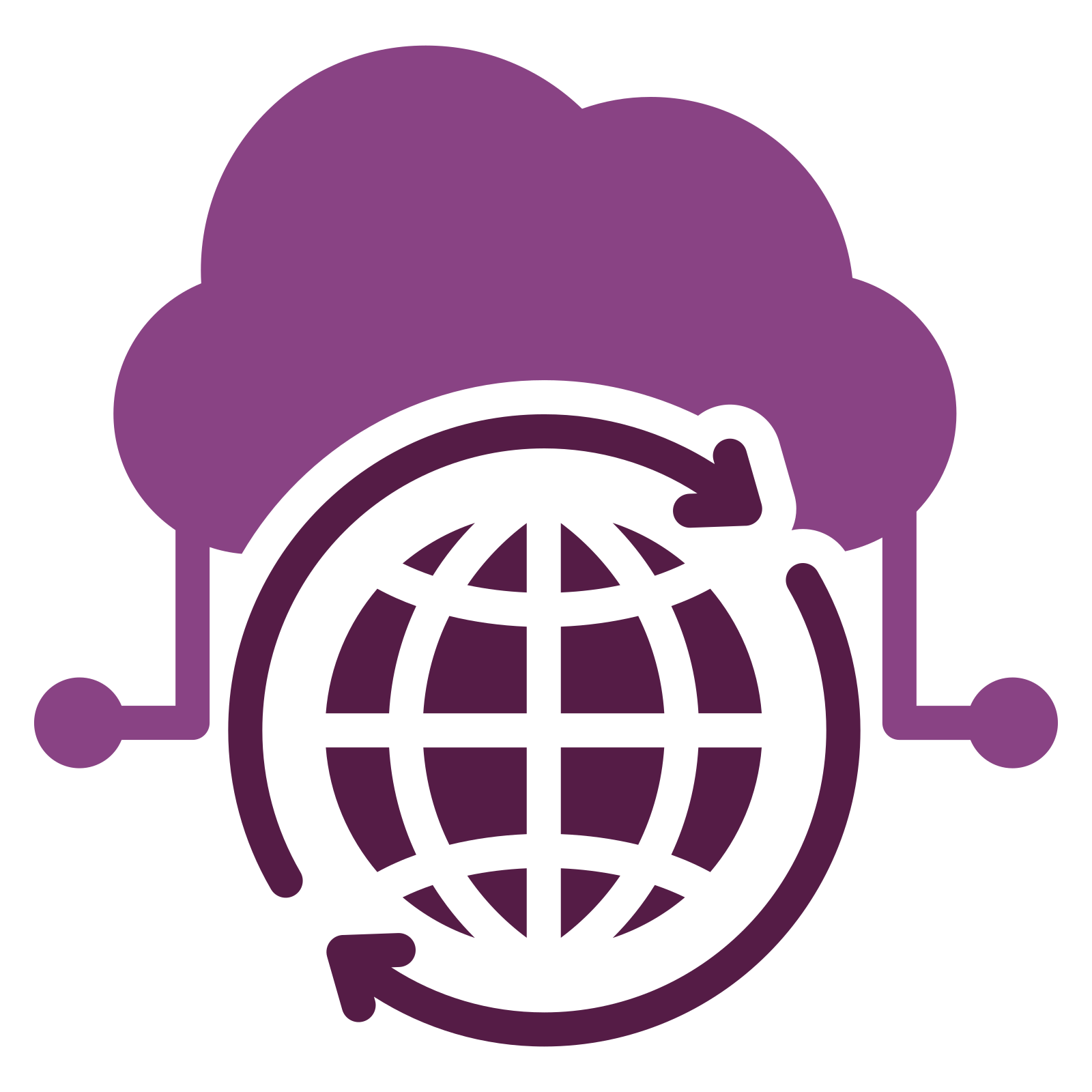 cloud and hybrid environments icon