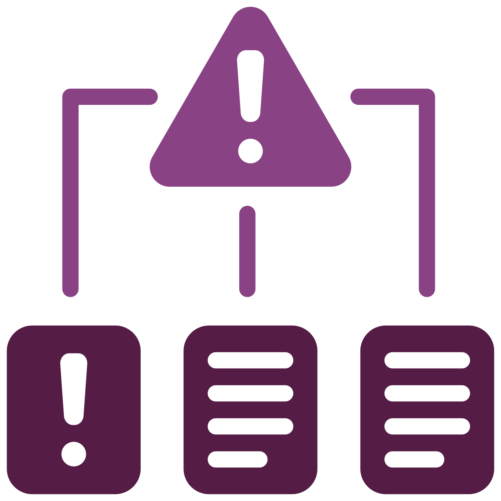 Risk-based prioritization icon